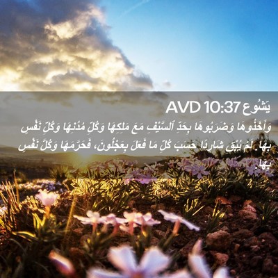 Picture 02 - يَشُوع 10:37 AVD - وَأَخَذُوهَا وَضَرَبُوهَا - Bible Verse Picture