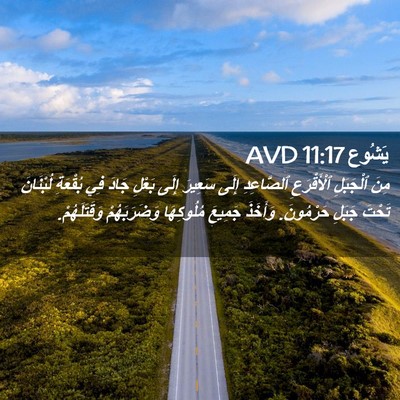 Picture 02 - يَشُوع 11:17 AVD - مِنَ ٱلْجَبَلِ - Bible Verse Picture