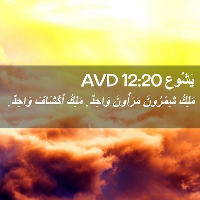 Picture 02 - يَشُوع 12:20 AVD - مَلِكُ شِمْرُونَ - Bible Verse Picture