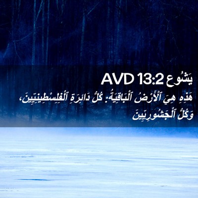 Picture 02 - يَشُوع 13:2 AVD - هَذِهِ هِيَ ٱلْأَرْضُ - Bible Verse Picture