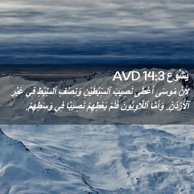 Picture 02 - يَشُوع 14:3 AVD - لِأَنَّ مُوسَى أَعْطَى - Bible Verse Picture