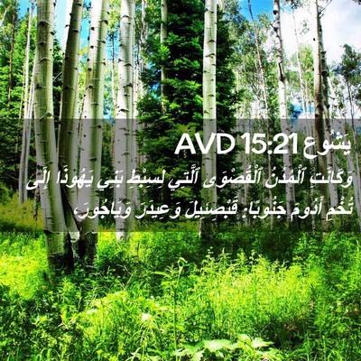 Picture 02 - يَشُوع 15:21 AVD - وَكَانَتِ ٱلْمُدُنُ - Bible Verse Picture