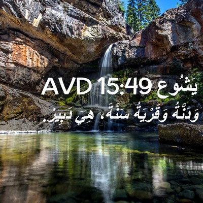 Picture 02 - يَشُوع 15:49 AVD - وَدَنَّةُ وَقَرْيَةُ - Bible Verse Picture