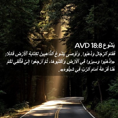 Picture 02 - يَشُوع 18:8 AVD - فَقَامَ ٱلرِّجَالُ - Bible Verse Picture