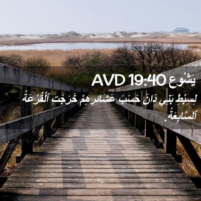 Picture 02 - يَشُوع 19:40 AVD - لِسِبْطِ بَنِي دَانَ - Bible Verse Picture