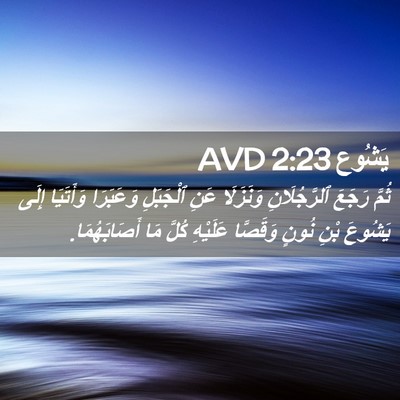 Picture 02 - يَشُوع 2:23 AVD - ثُمَّ رَجَعَ ٱلرَّجُلَانِ - Bible Verse Picture
