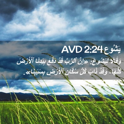 Picture 02 - يَشُوع 2:24 AVD - وَقَالَا لِيَشُوعَ: «إِنَّ - Bible Verse Picture