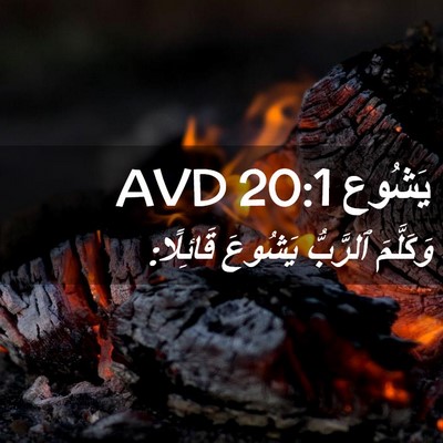 Picture 02 - يَشُوع 20:1 AVD - وَكَلَّمَ ٱلرَّبُّ - Bible Verse Picture