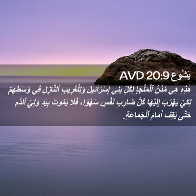 Picture 02 - يَشُوع 20:9 AVD - هَذِهِ هِيَ مُدُنُ - Bible Verse Picture