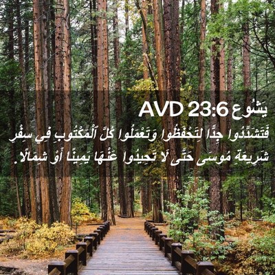 Picture 02 - يَشُوع 23:6 AVD - فَتَشَدَّدُوا جِدًّا - Bible Verse Picture