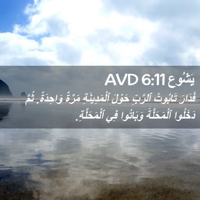 Picture 02 - يَشُوع 6:11 AVD - فَدَارَ تَابُوتُ ٱلرَّبِّ - Bible Verse Picture