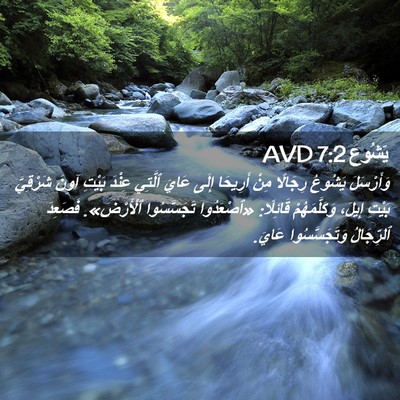 Picture 02 - يَشُوع 7:2 AVD - وَأَرْسَلَ يَشُوعُ - Bible Verse Picture