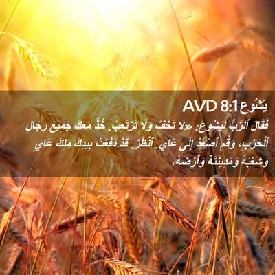Picture 02 - يَشُوع 8:1 AVD - فَقَالَ ٱلرَّبُّ - Bible Verse Picture