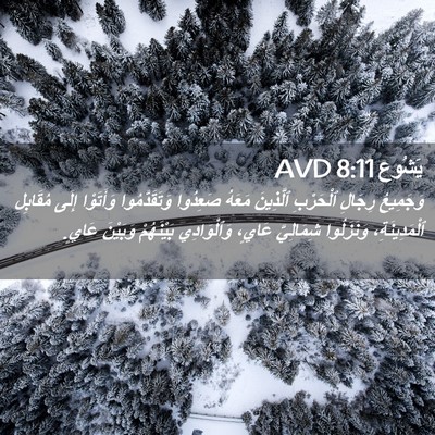 Picture 02 - يَشُوع 8:11 AVD - وَجَمِيعُ رِجَالِ - Bible Verse Picture