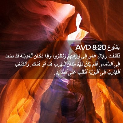 Picture 02 - يَشُوع 8:20 AVD - فَٱلْتَفَتَ رِجَالُ عَايٍ - Bible Verse Picture