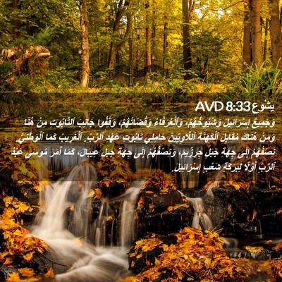Picture 02 - يَشُوع 8:33 AVD - وَجَمِيعُ إِسْرَائِيلَ - Bible Verse Picture