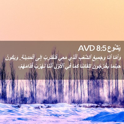 Picture 02 - يَشُوع 8:5 AVD - وَأَمَّا أَنَا وَجَمِيعُ - Bible Verse Picture