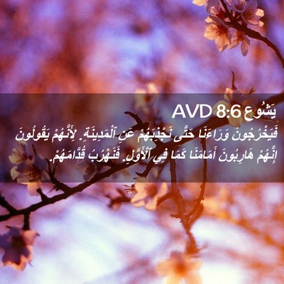 Picture 02 - يَشُوع 8:6 AVD - فَيَخْرُجُونَ وَرَاءَنَا - Bible Verse Picture