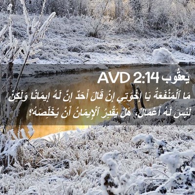 Picture 02 - يَعقُوب 2:14 AVD - مَا ٱلْمَنْفَعَةُ يَا - Bible Verse Picture