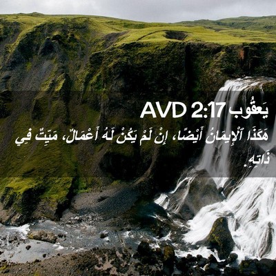 Picture 02 - يَعقُوب 2:17 AVD - هَكَذَا ٱلْإِيمَانُ - Bible Verse Picture