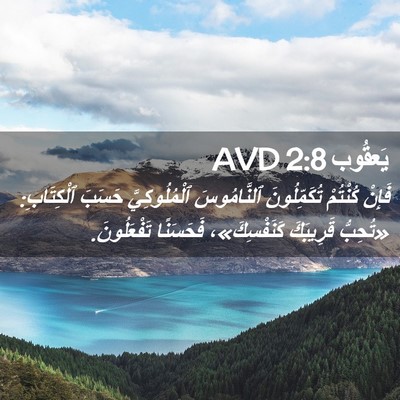 Picture 02 - يَعقُوب 2:8 AVD - فَإِنْ كُنْتُمْ - Bible Verse Picture