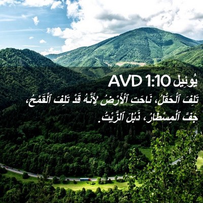 Picture 02 - يُوئِيل 1:10 AVD - تَلِفَ ٱلْحَقْلُ، نَاحَتِ - Bible Verse Picture