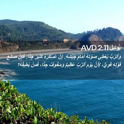 Picture 02 - يُوئِيل 2:11 AVD - وَٱلرَّبُّ يُعْطِي - Bible Verse Picture