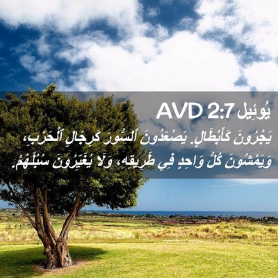 Picture 02 - يُوئِيل 2:7 AVD - يَجْرُونَ كَأَبْطَالٍ. - Bible Verse Picture