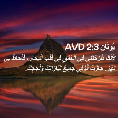 Picture 02 - يُونَان 2:3 AVD - لِأَنَّكَ طَرَحْتَنِي فِي - Bible Verse Picture