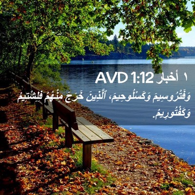 Picture 02 - ١ أخبار 1:12 AVD - وَفَتْرُوسِيمَ - Bible Verse Picture
