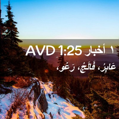 Picture 02 - ١ أخبار 1:25 AVD - عَابِرُ، فَالَجُ، - Bible Verse Picture