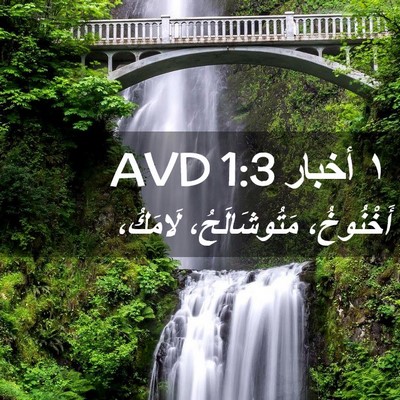 Picture 02 - ١ أخبار 1:3 AVD - أَخْنُوخُ، مَتُوشَالَحُ، - Bible Verse Picture