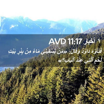 Picture 02 - ١ أخبار 11:17 AVD - فَتَأَوَّهَ دَاوُدُ - Bible Verse Picture