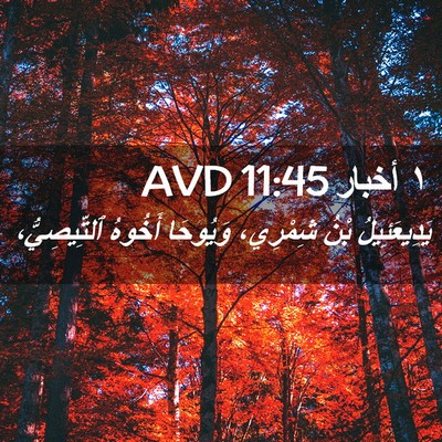 Picture 02 - ١ أخبار 11:45 AVD - يَدِيعَئِيلُ بْنُ - Bible Verse Picture