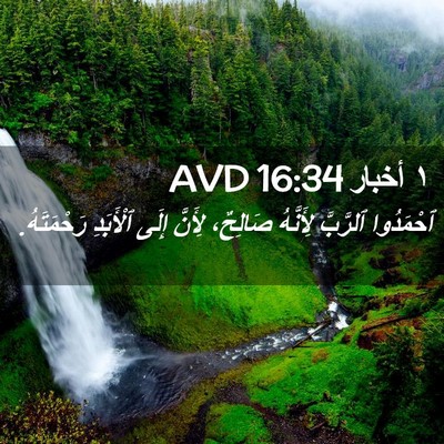Picture 02 - ١ أخبار 16:34 AVD - ٱحْمَدُوا ٱلرَّبَّ - Bible Verse Picture