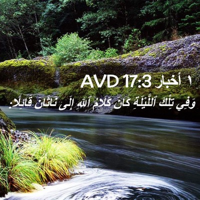 Picture 02 - ١ أخبار 17:3 AVD - وَفِي تِلْكَ ٱللَّيْلَةِ - Bible Verse Picture