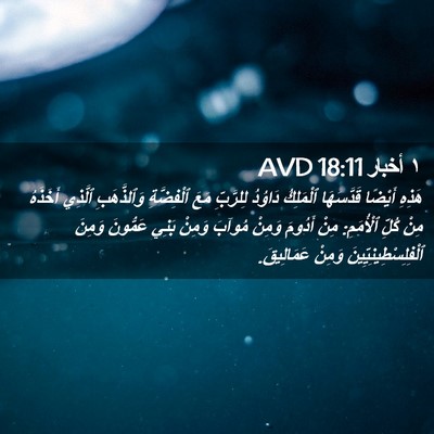 Picture 02 - ١ أخبار 18:11 AVD - هَذِهِ أَيْضًا قَدَّسَهَا - Bible Verse Picture
