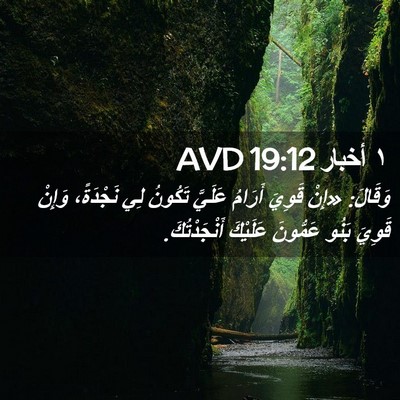 Picture 02 - ١ أخبار 19:12 AVD - وَقَالَ: «إِنْ قَوِيَ - Bible Verse Picture