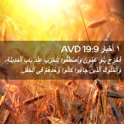 Picture 02 - ١ أخبار 19:9 AVD - فَخَرَجَ بَنُو عَمُّونَ - Bible Verse Picture