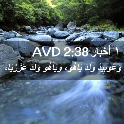 Picture 02 - ١ أخبار 2:38 AVD - وَعُوبِيدُ وَلَدَ - Bible Verse Picture
