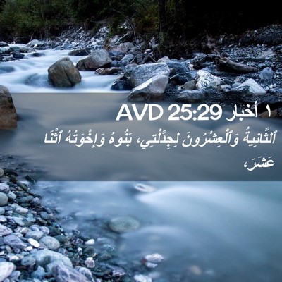 Picture 02 - ١ أخبار 25:29 AVD - ٱلثَّانِيةُ - Bible Verse Picture