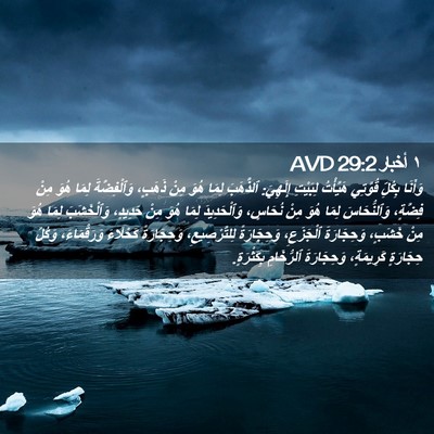 Picture 02 - ١ أخبار 29:2 AVD - وَأَنَا بِكُلِّ قُوَّتِي - Bible Verse Picture