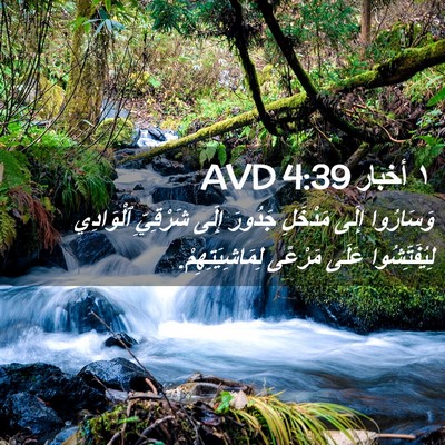 Picture 02 - ١ أخبار 4:39 AVD - وَسَارُوا إِلَى مَدْخَلِ - Bible Verse Picture