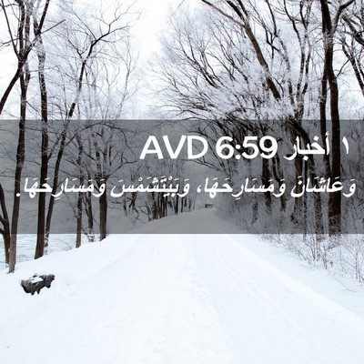 Picture 02 - ١ أخبار 6:59 AVD - وَعَاشَانَ - Bible Verse Picture