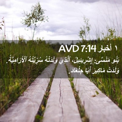 Picture 02 - ١ أخبار 7:14 AVD - بَنُو مَنَسَّى: - Bible Verse Picture
