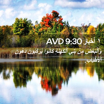 Picture 02 - ١ أخبار 9:30 AVD - وَٱلْبَعْضُ مِنْ بَنِي - Bible Verse Picture