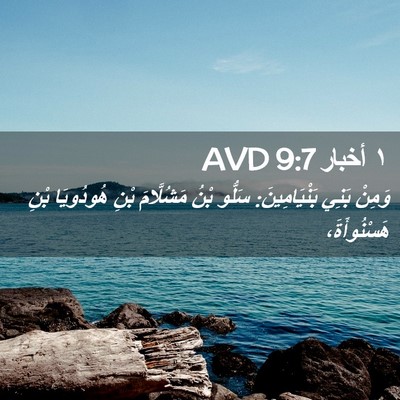 Picture 02 - ١ أخبار 9:7 AVD - وَمِنْ بَنِي بَنْيَامِينَ: - Bible Verse Picture