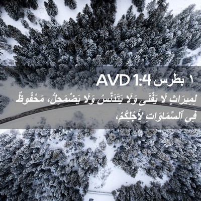 Picture 02 - ١ بطرس 1:4 AVD - لِمِيرَاثٍ لَا يَفْنَى - Bible Verse Picture