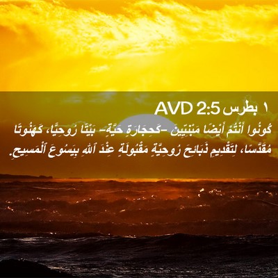 Picture 02 - ١ بطرس 2:5 AVD - كُونُوا أَنْتُمْ أَيْضًا - Bible Verse Picture