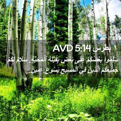 Picture 02 - ١ بطرس 5:14 AVD - سَلِّمُوا بَعْضُكُمْ - Bible Verse Picture